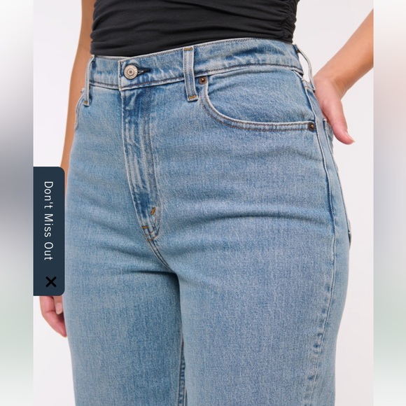 Abercrombie & Fitch Medium Blue Straight Leg Jeans - Picture 2 of 7